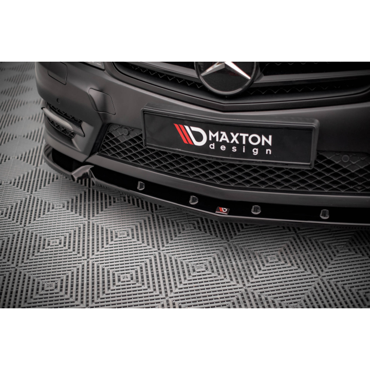 Splitter Przedni V.1 Mercedes-Benz C Coupe / Sedan / Estate  AMG-Line C204 / W204 Facelift / S204 Facelift