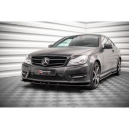 Splitter Przedni V.2 Mercedes-Benz C Coupe / Sedan / Estate  AMG-Line C204 / W204 Facelift / S204 Facelift