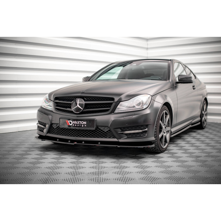 Splitter Przedni V.2 Mercedes-Benz C Coupe / Sedan / Estate  AMG-Line C204 / W204 Facelift / S204 Facelift