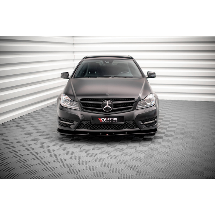 Splitter Przedni V.2 Mercedes-Benz C Coupe / Sedan / Estate  AMG-Line C204 / W204 Facelift / S204 Facelift