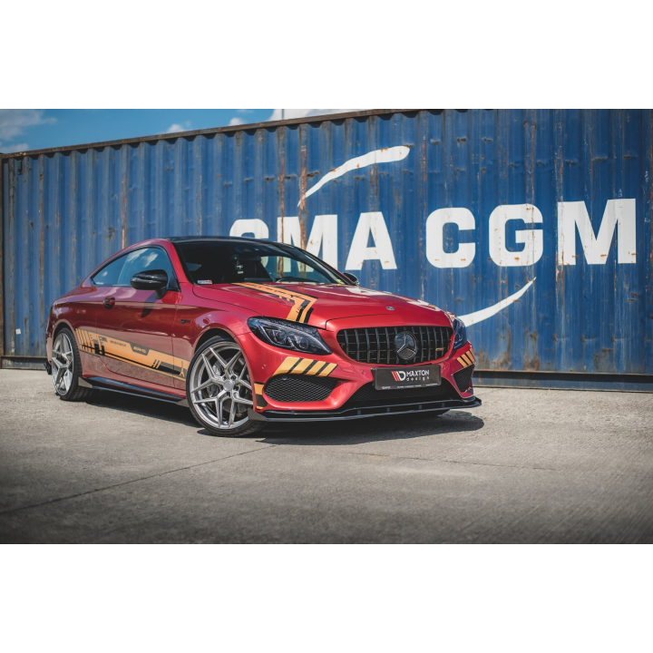 Splitter Przedni Street Pro + Flaps Mercedes-AMG C43 / AMG-Line Coupe C205