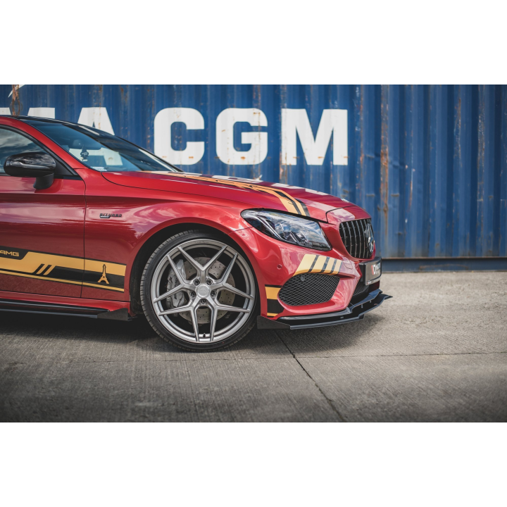 Splitter Przedni Street Pro + Flaps Mercedes-AMG C43 / AMG-Line Coupe C205