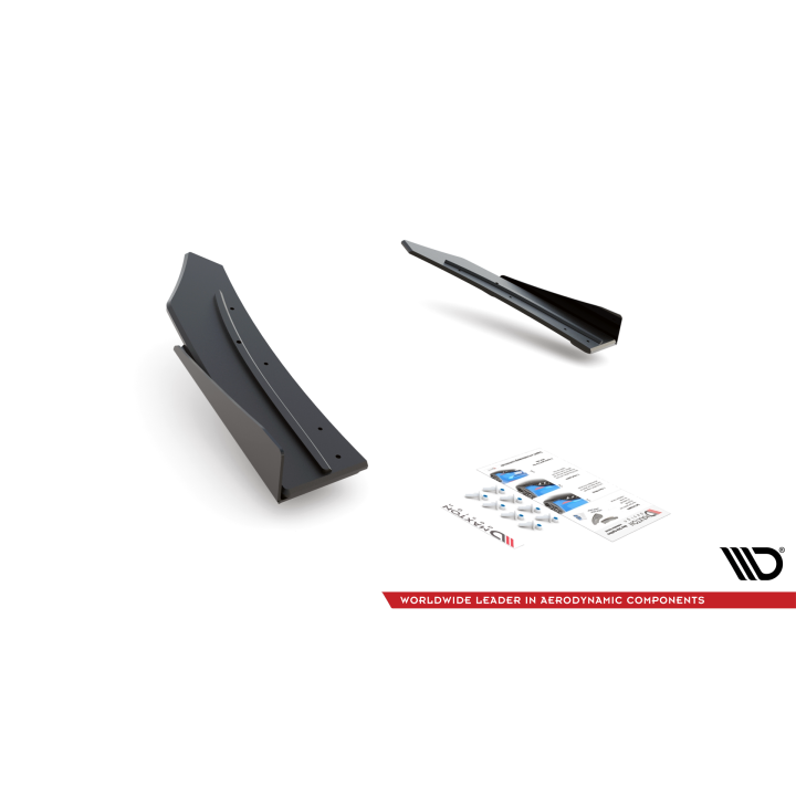 Splittery Tylne Boczne Street Pro + Flaps Mercedes-AMG C43 Coupe C205