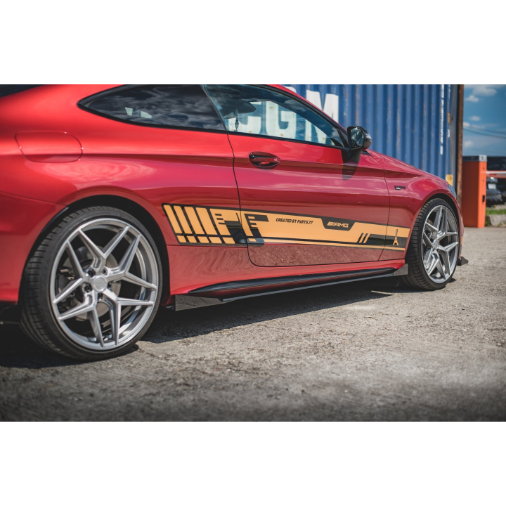 Dokładki progów Street Pro+ Flapsy Mercedes-AMG C43 / AMG-Line Coupe C205