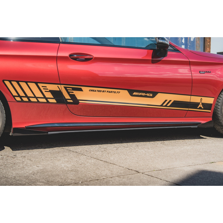 Dokładki progów Street Pro+ Flapsy Mercedes-AMG C43 / AMG-Line Coupe C205