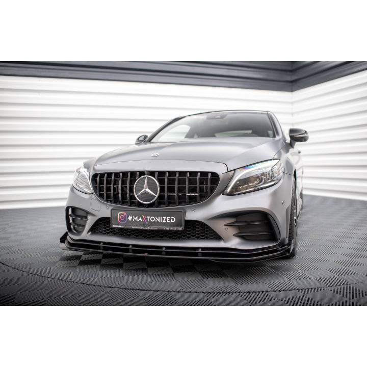 Splitter Przedni Street Pro + Flaps Mercedes-AMG C43 Coupe / Cabrio C205  Facelift / A205 Facelift
