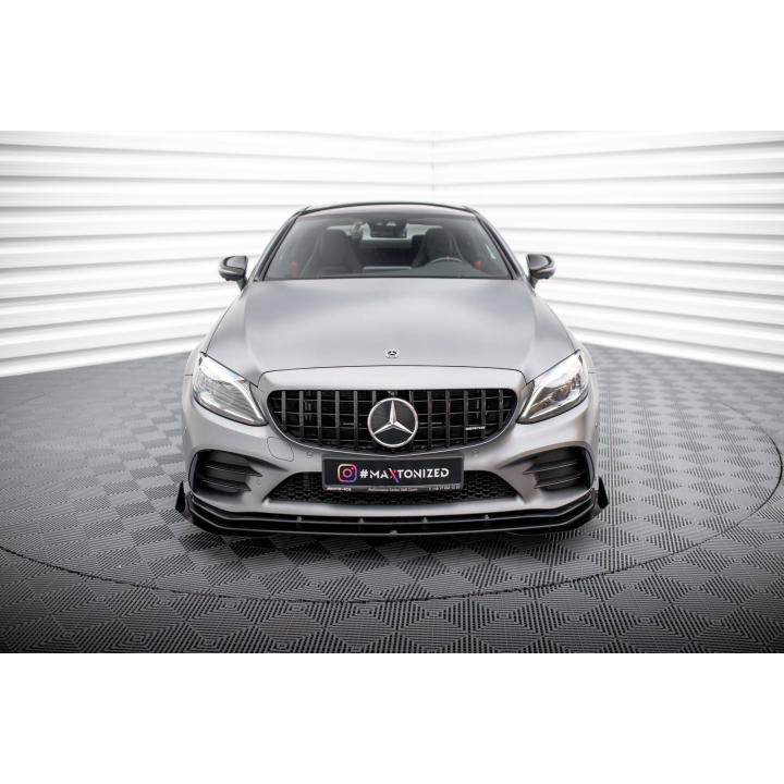 Splitter Przedni Street Pro + Flaps Mercedes-AMG C43 Coupe / Cabrio C205  Facelift / A205 Facelift