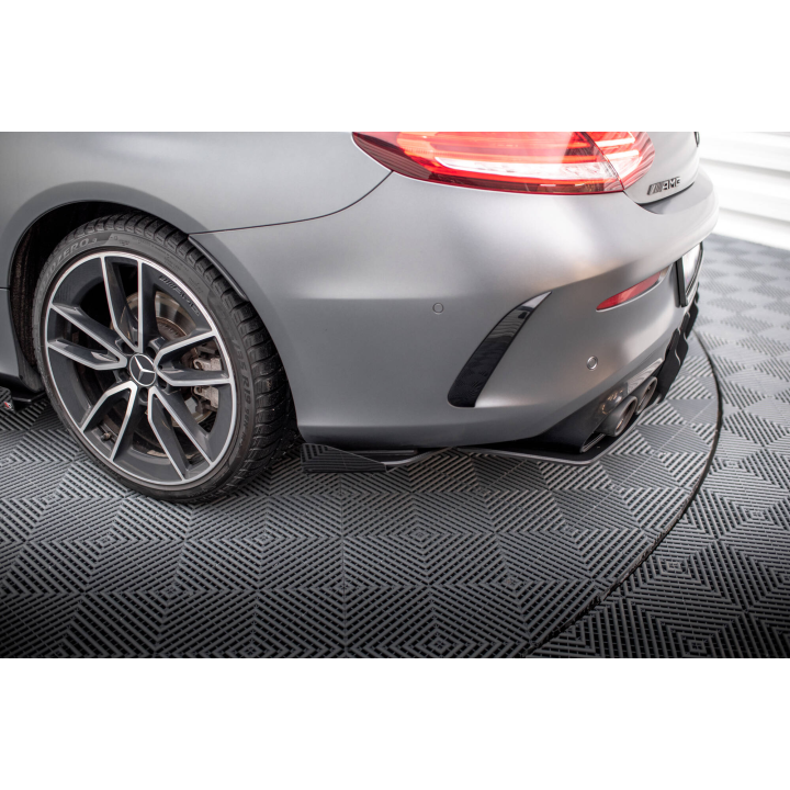 Splittery Tylne Boczne Street Pro + Flaps Mercedes-AMG C43 Coupe / Cabrio C205  Facelift / A205 Facelift