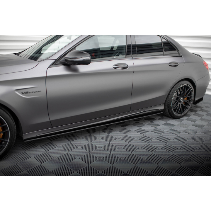 Dokładki progów Street Pro Mercedes-AMG C63 Sedan / Estate W205 Facelift