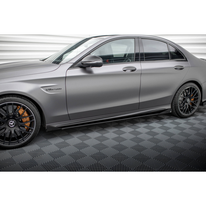 Dokładki progów Street Pro + Flaps Mercedes-AMG C63 Sedan / Estate W205 Facelift