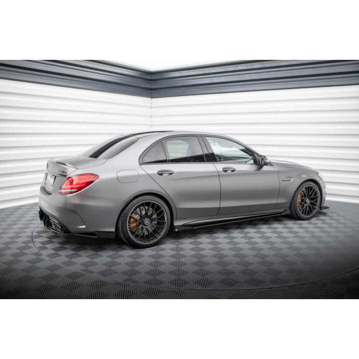 Dokładki progów Street Pro + Flaps Mercedes-AMG C63 Sedan / Estate W205 Facelift