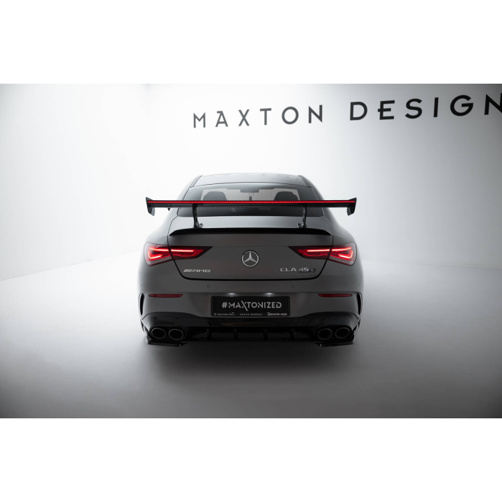 Karbonowy Spoiler Z Wewnętrznymi Wspornikami + LED Mercedes-Benz CLA Coupe C118 / C118 Facelift