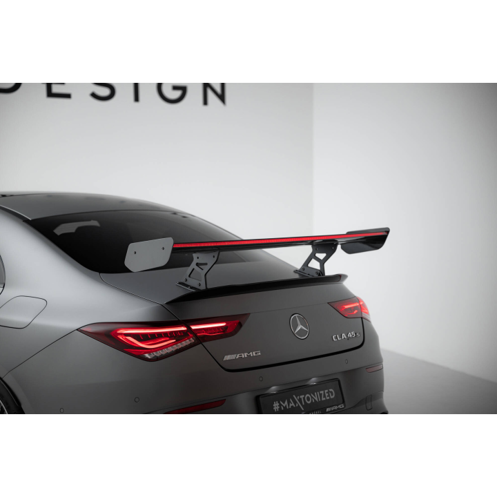 Karbonowy Spoiler Z Wewnętrznymi Wspornikami + LED Mercedes-Benz CLA Coupe C118 / C118 Facelift