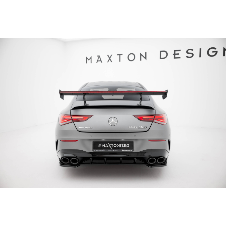 Karbonowy Spoiler Z Wewnętrznymi Wspornikami + LED Mercedes-Benz CLA Coupe C118 / C118 Facelift