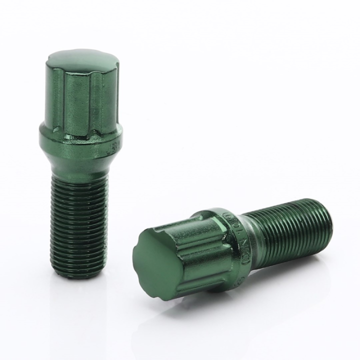 Japan Racing Zestaw śrub JB1 M12x1,5 zielone