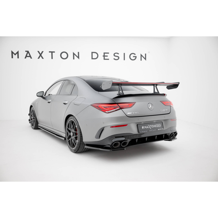 Karbonowy Spoiler Z Górnymi Mocowaniami + LED Mercedes-Benz CLA Coupe C118 / C118 Facelift