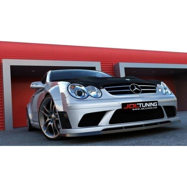 Splitter Przedni Mercedes CLK W209 (do zderzaka Me-clk-209-black-f1)
