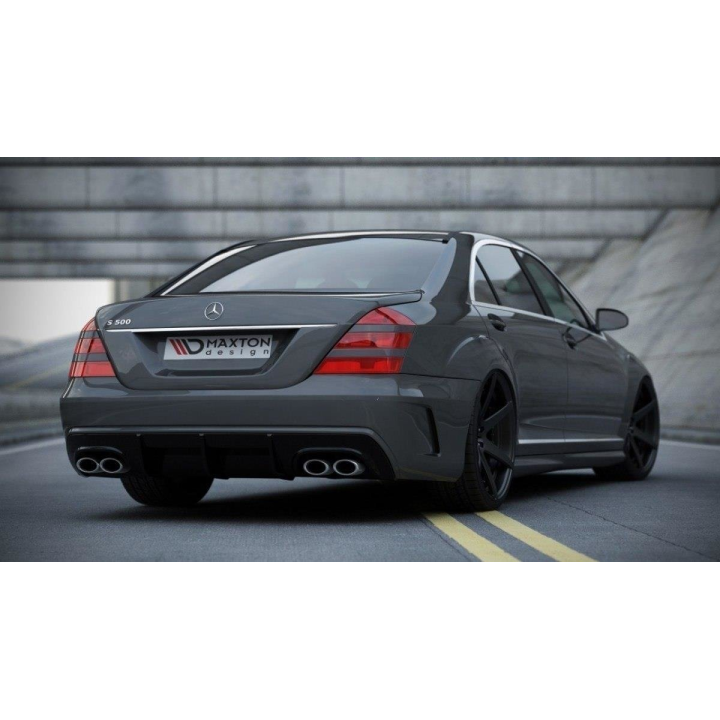 Zderzak Tylny + Dyfuzor Tylny Mercedes-Benz S W221 (Look W205)